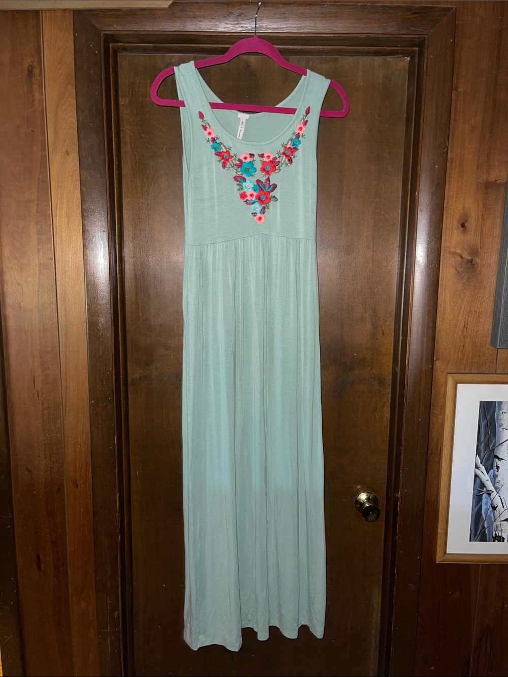 Embroidered Maxi Dress